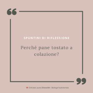 perché pane tostato a colazione?
