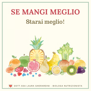 SE MANGI MEGLIO STARAI MEGLIO